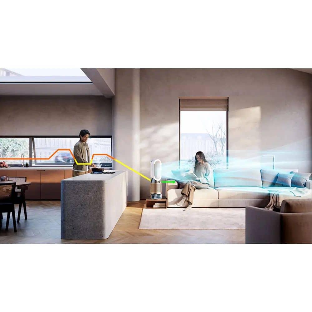 Dyson PH05 358K + K‑Carbon Filter – SA/AE/LB/QA/KW – White/Gold