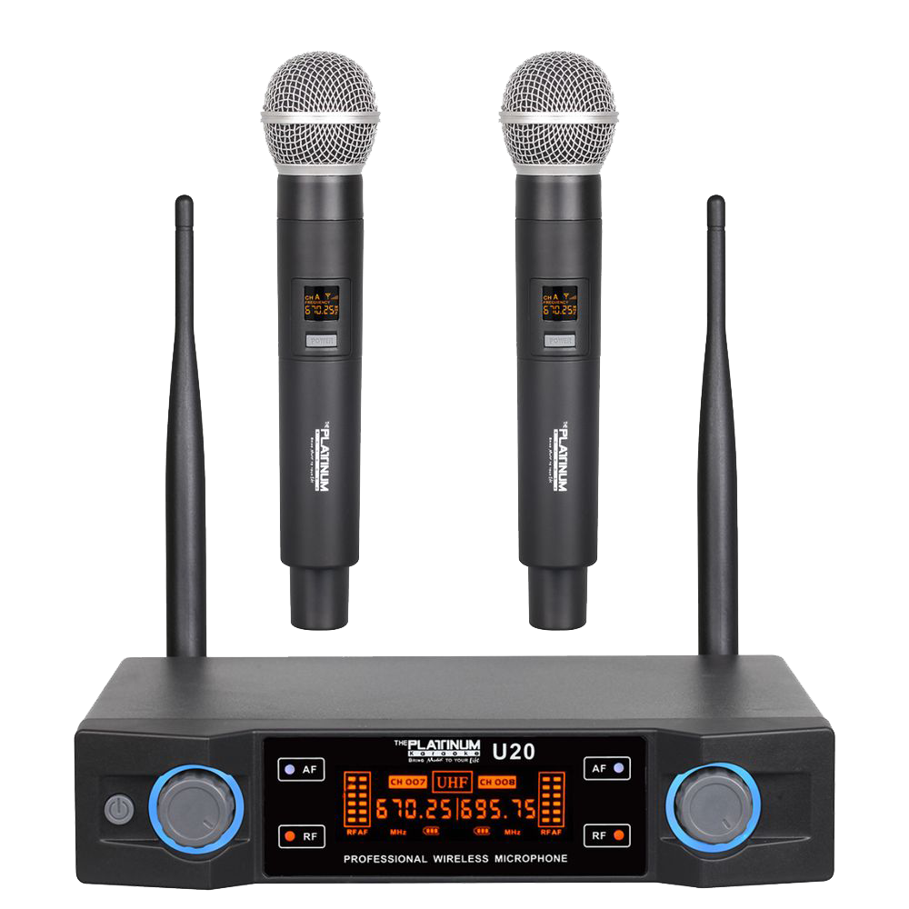 Platinum Karaoke U20 – Professional Wireless Microphone