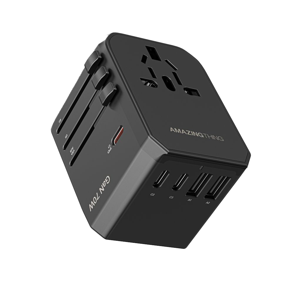 AMAZINGTHING Explorer 70+ PD3.0/GaN Travel Charger – 70W