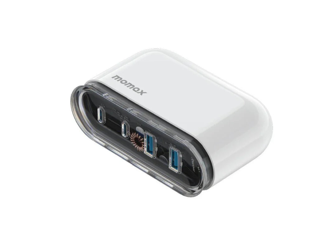MOMAX 1‑CHARGER Flow PD 80W 4‑Ports GaN Desktop Charger