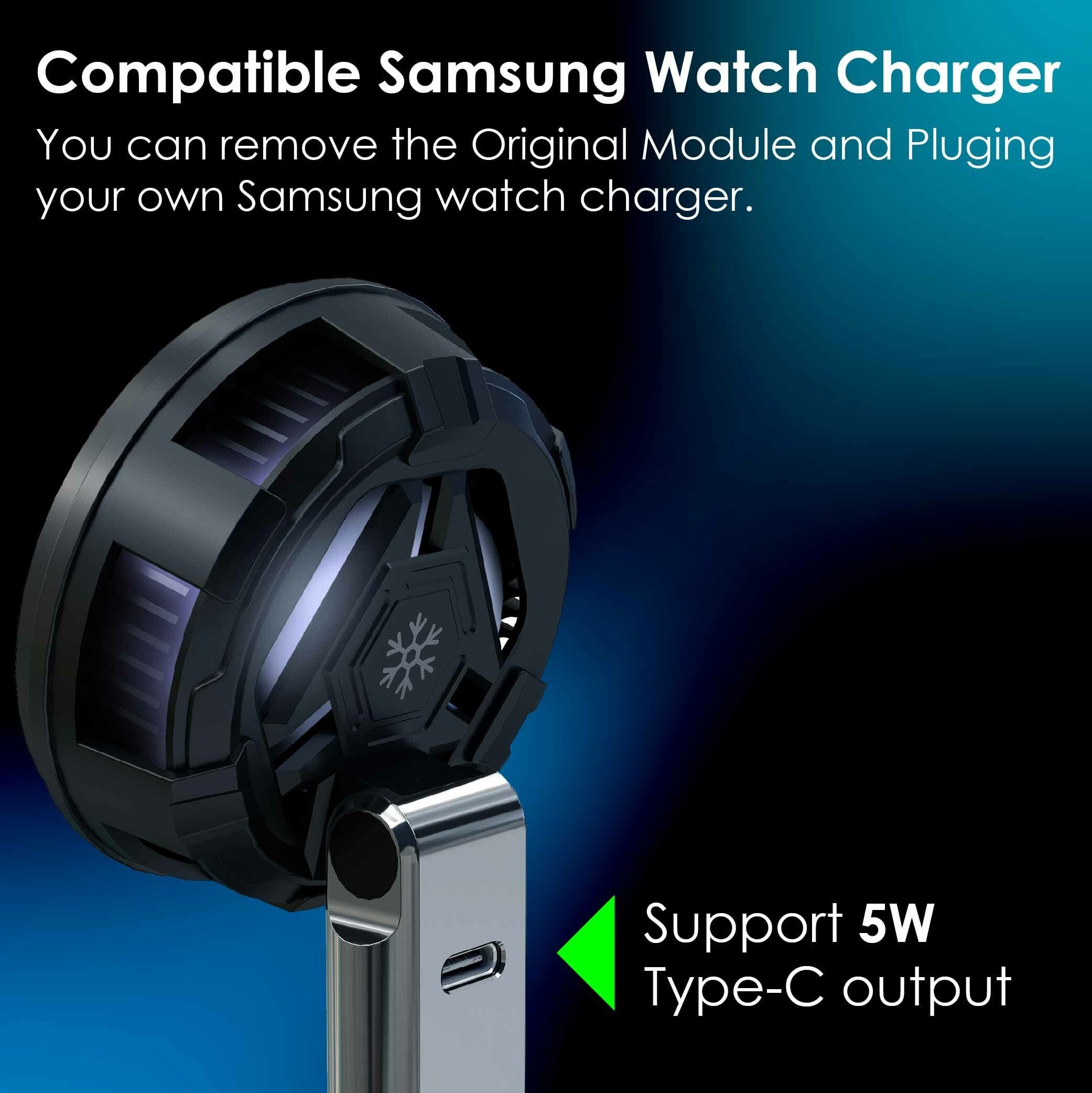 EGO MagCooler 3‑in‑1 Semiconductor Wireless Charger – Black