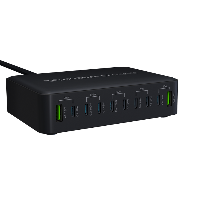 EGO 300W Extreme CP 10USB GaN Charger – Black