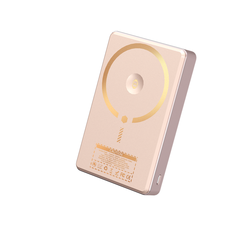 EGO MagAlly 3‑in‑1 Double‑Sided Magnetic Qi2 10000mAh Power Bank – Pink