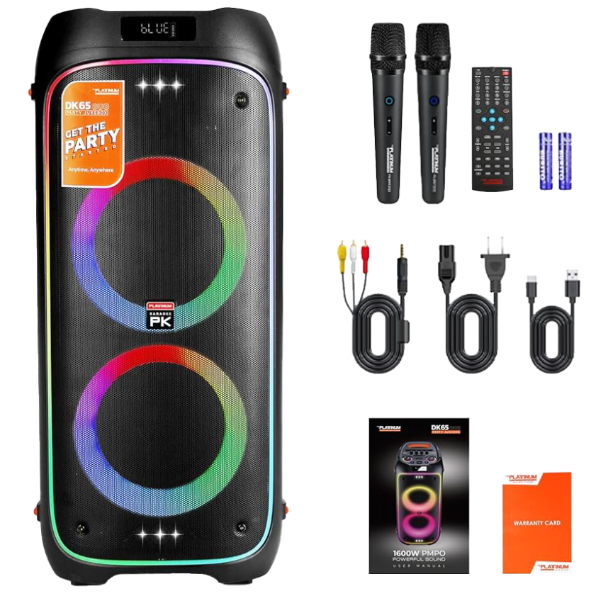 Platinum Karaoke DK65 Duo Party Jukebox โ 1600W