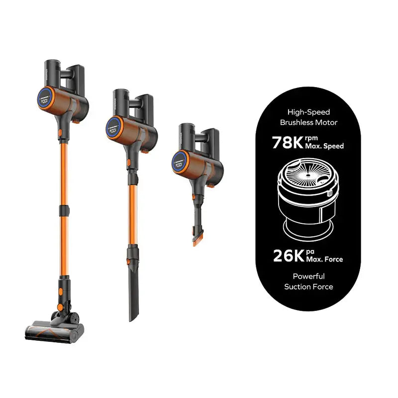 MOMAX 1-Home Cordless Stick Vacuum Cleaner (UK Plug - 26kPa Suction)