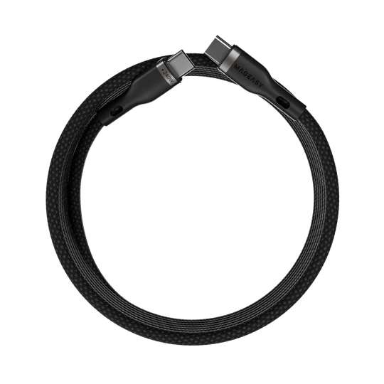 MagEasy Cable – USB‑C to USB‑C, Fast Charging & Sync, 240W, 2m, Black, Braided
