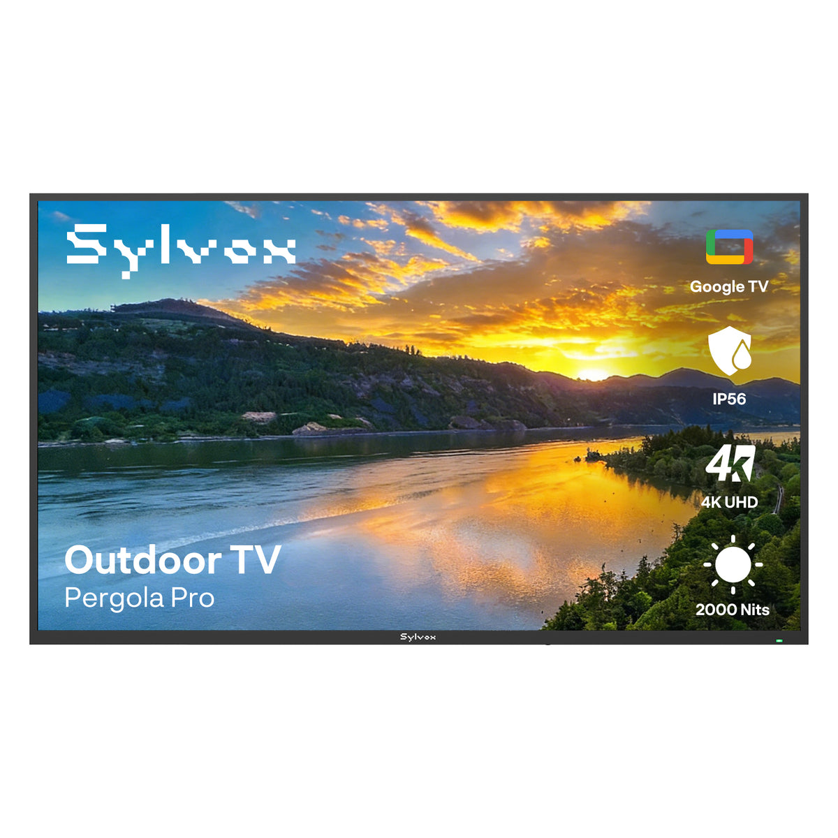 Sylvox Pergola Pro Google 55" 4K Full Sun Outdoor Smart TV