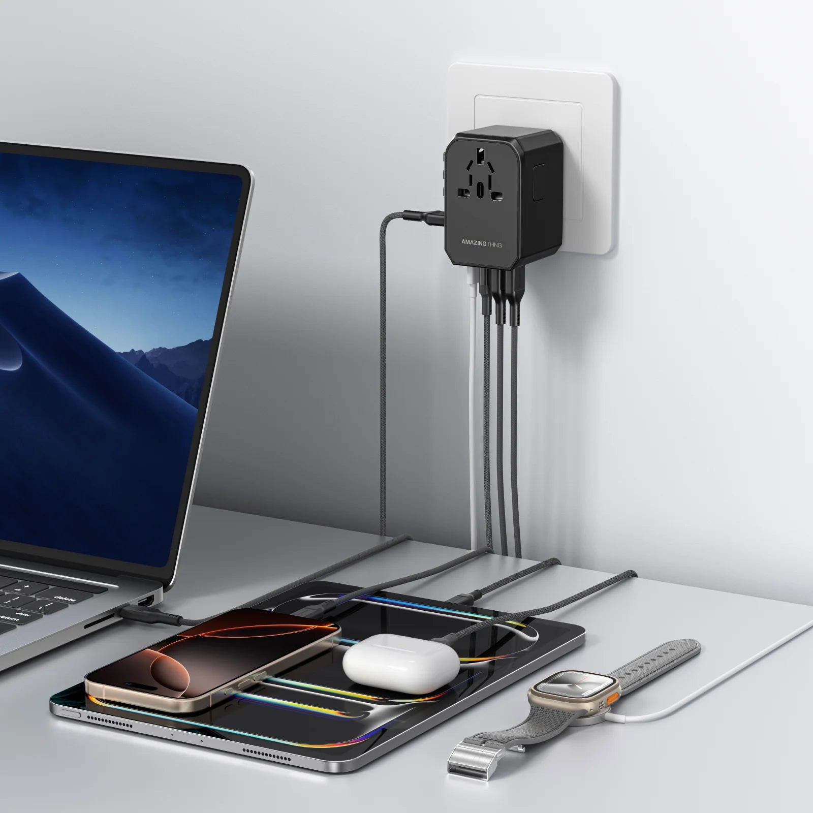 AMAZINGTHING Explorer 70+ PD3.0/GaN Travel Charger – 70W