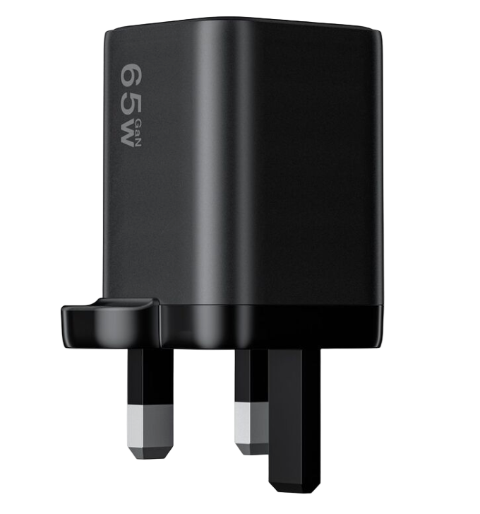 AmazingThing Thunder GaN 65W Charger – 3 Ports (2C + 1A, PD 3.0, QC 3.0, Compact Travel Design)