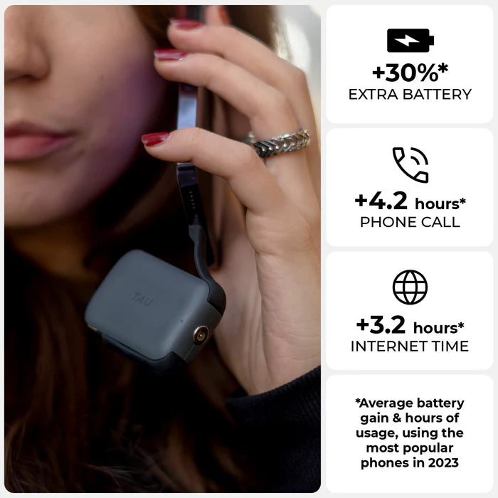 Rolling Square TAU 2 01R – 2000mAh Ultra‑Portable Keyring Power Bank (Black)