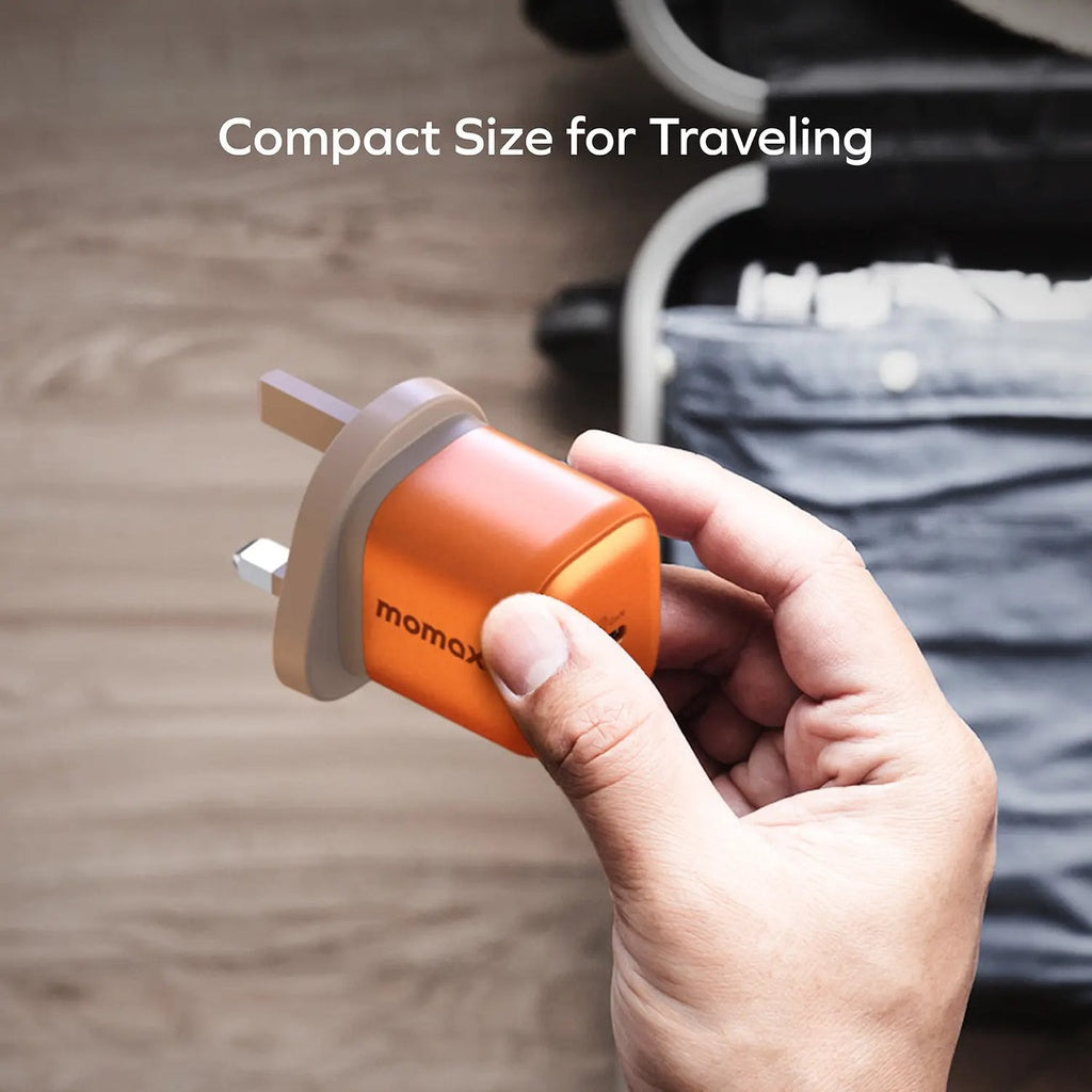 MOMAX 1‑Charge 45W 1‑Port GaN Charger (USB‑C, Orange)