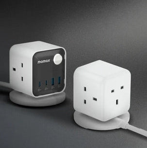 MOMAX 1‑CHARGE Workflow 3‑Outlet Power Cube with USB