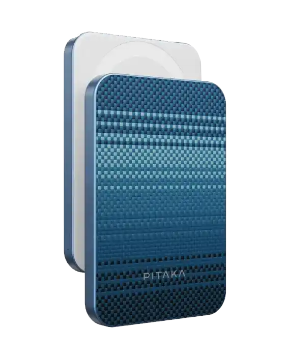 PITAKA Aramid Fiber Magnetic Power Bank Qi2 – 5000mAh, Moonrise Edition, MagSafe Compatible, 15W Wireless Charging
