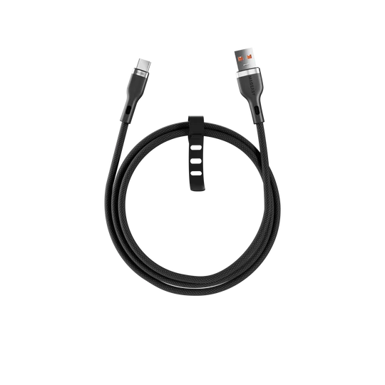 MagEasy Cable – USB‑A to USB‑C, Fast Charging & Sync, 60W, 1.5m, Black, Braided