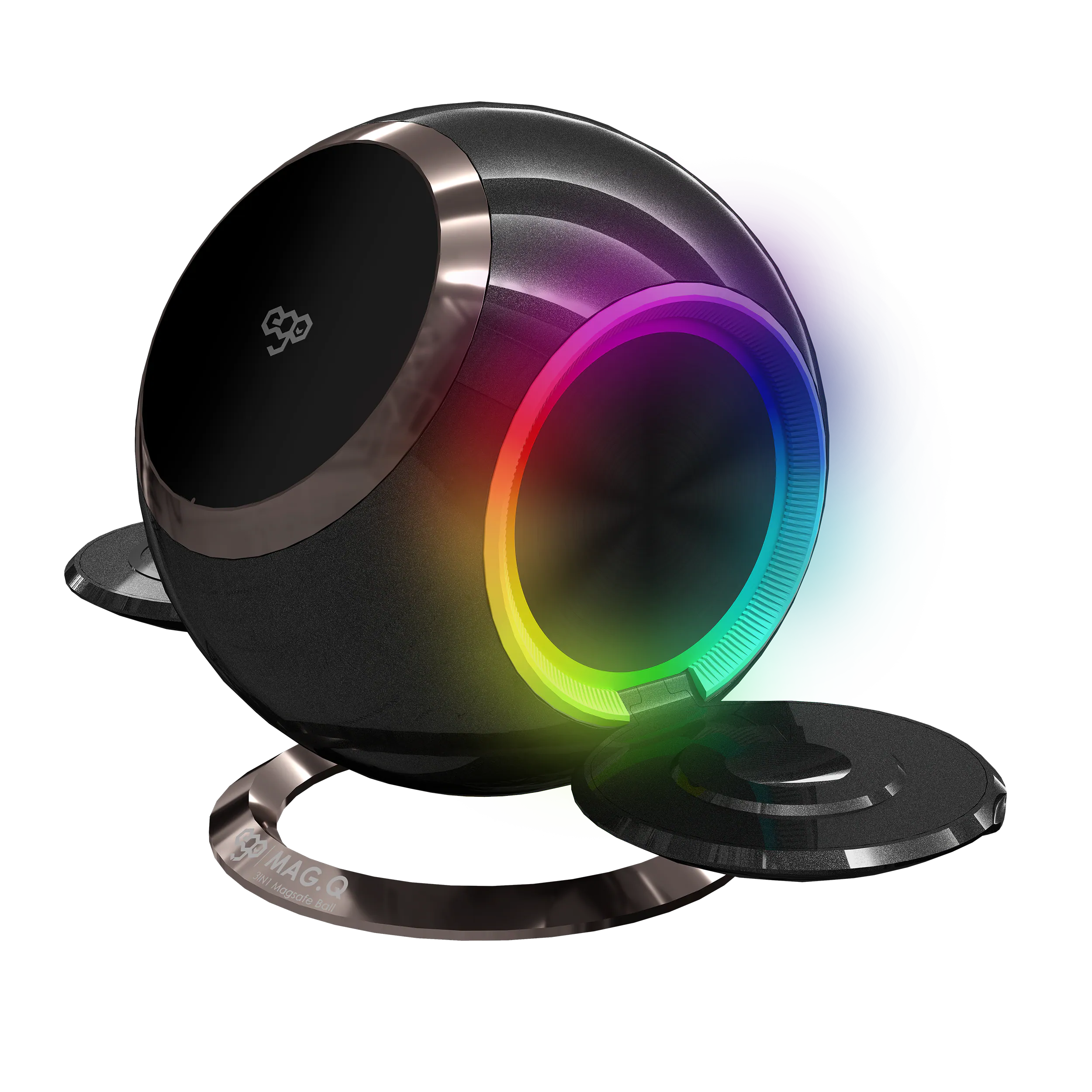 EGO MAG.Q 3‑in‑1 15W MagSafe Station – Black