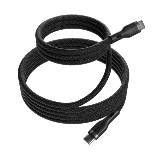 MagEasy Magnetic Wire Fast Charging/Sync Cable – USB‑C, 1.5m, 60W PD, Black, Braided, Magnetic Connector