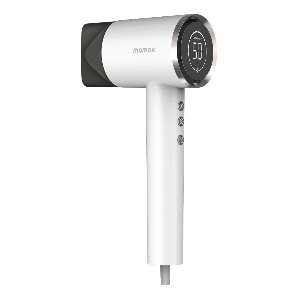 MOMAX Ultra Hair Ultra‑Speed Ion Hair Dryer – White