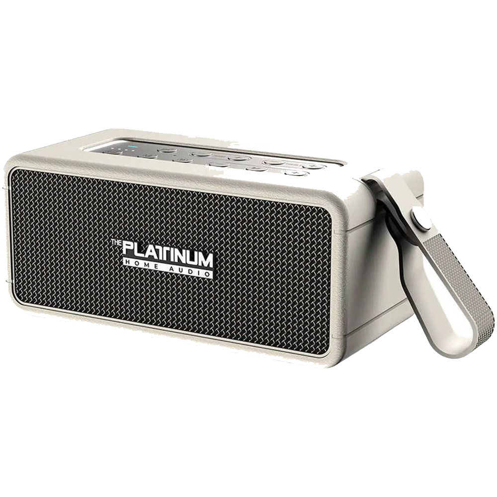 Platinum Apollo XL – Portable Bluetooth Speaker (White)