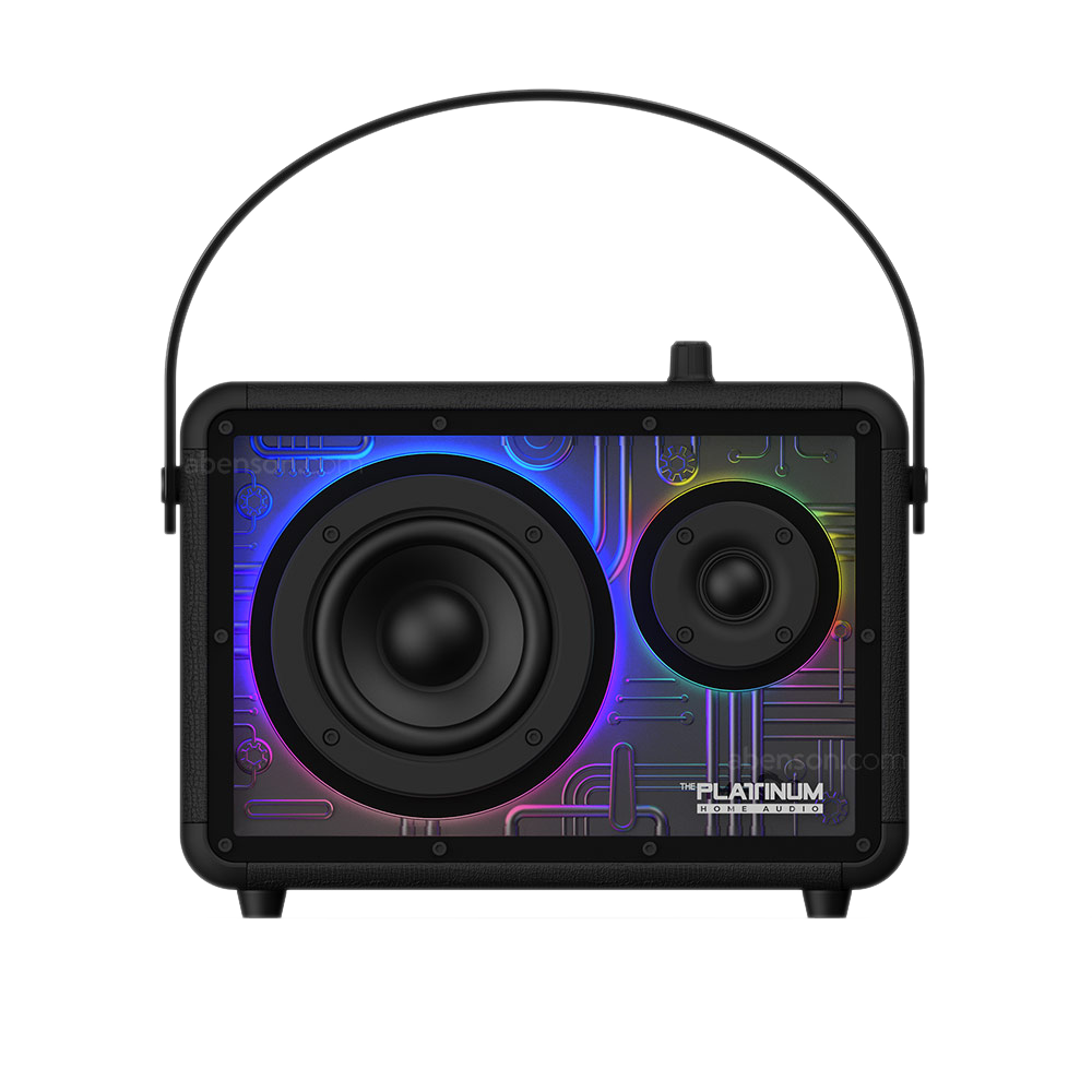 Platinum Apollo Pro – Portable Bluetooth Speaker with Microphone (Black)