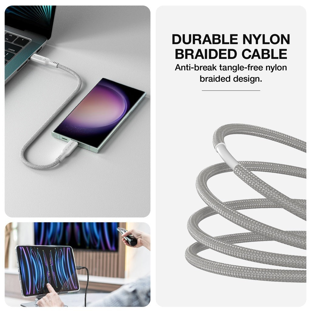 AmazingThing Thunder Pro 240W C‑to‑C Cable (1.2m, Gray)