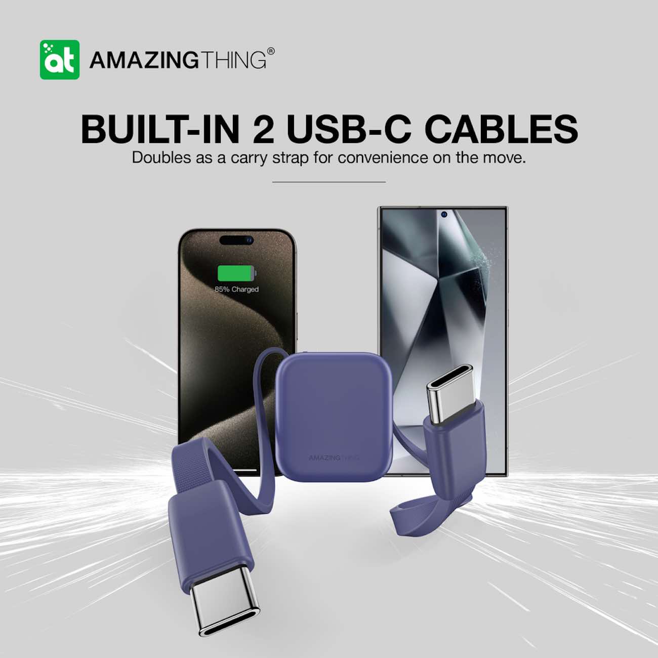 AmazingThing Thunder Go 10000mAh Powerbank PD22.5W (Blue)