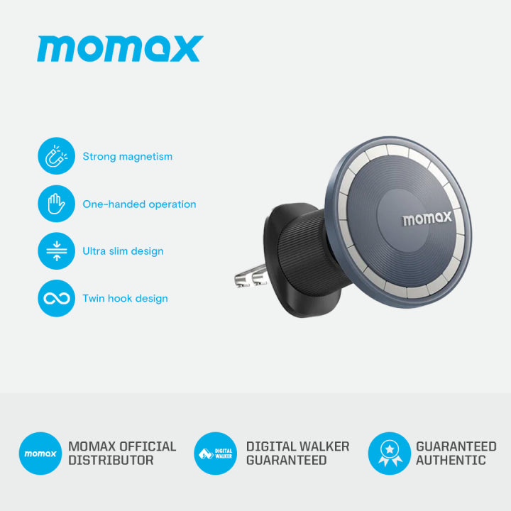 MOMAX Move Easy Magnetic Car Mount (Space Grey)