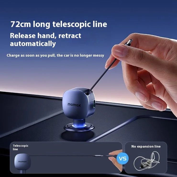 MOMAX 1‑Move+ 60W 2‑Port Car Charger