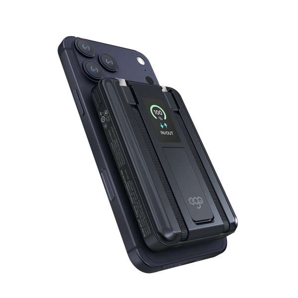 EGO AllyDelivery 4F @3C Certified MagSafe 10000mAh 6‑in‑1 Power Bank – Black