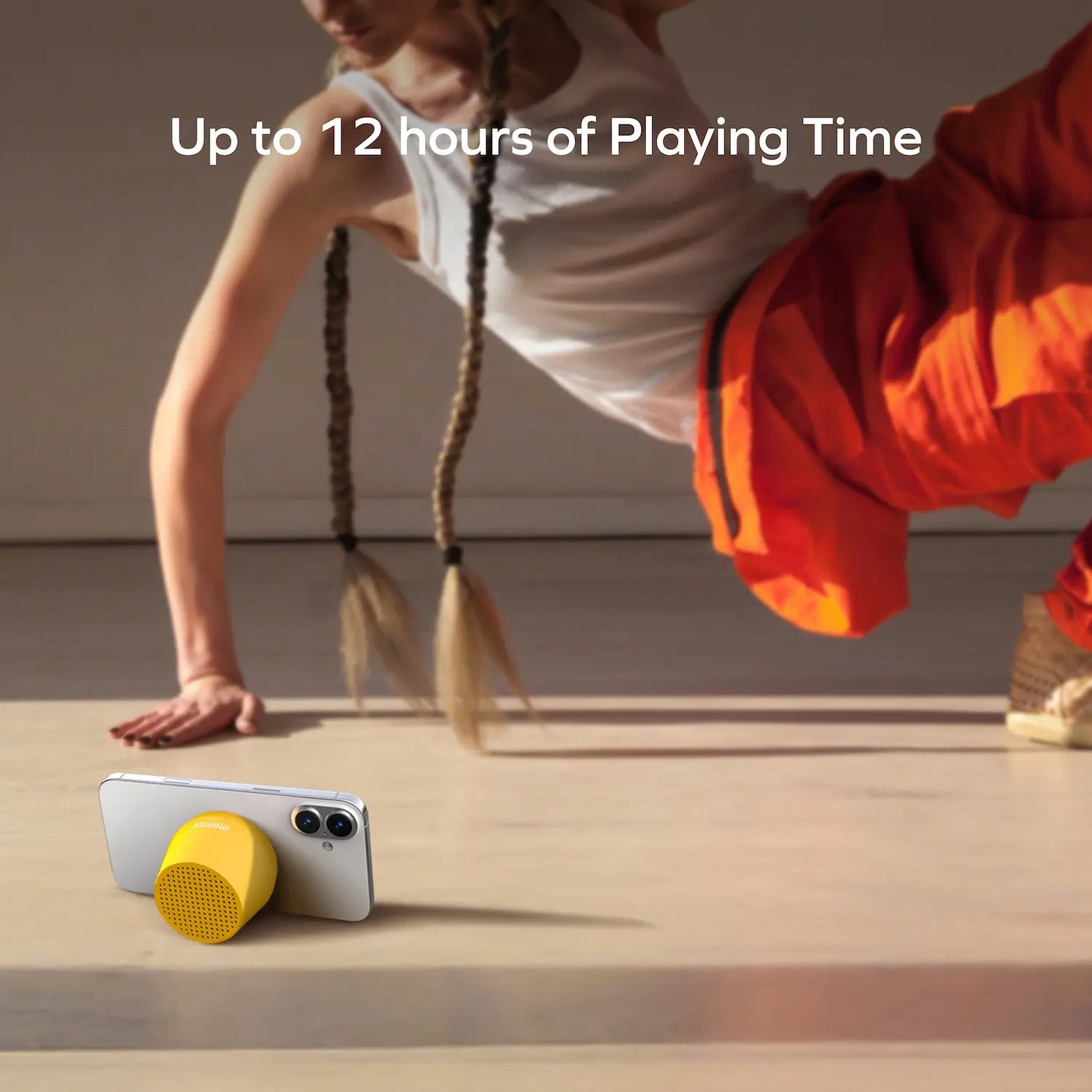 MOMAX 1-VIBE GO LITE Portable Magnetic Wireless Bluetooth Speaker