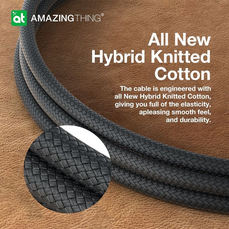 AmazingThing Thunder Pro 7X Type‑C to USB‑A Cable – (1.2m Black)