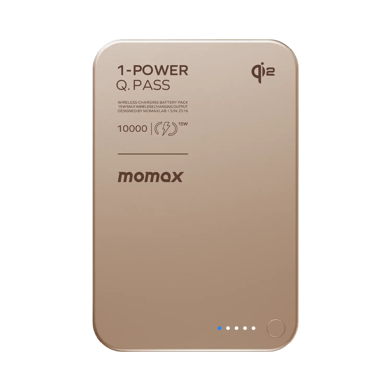 MOMAX Q.Mag X1 Qi2 Gen2 10000mAh 15W MagSafe Wireless Power Bank (Rose Gold)