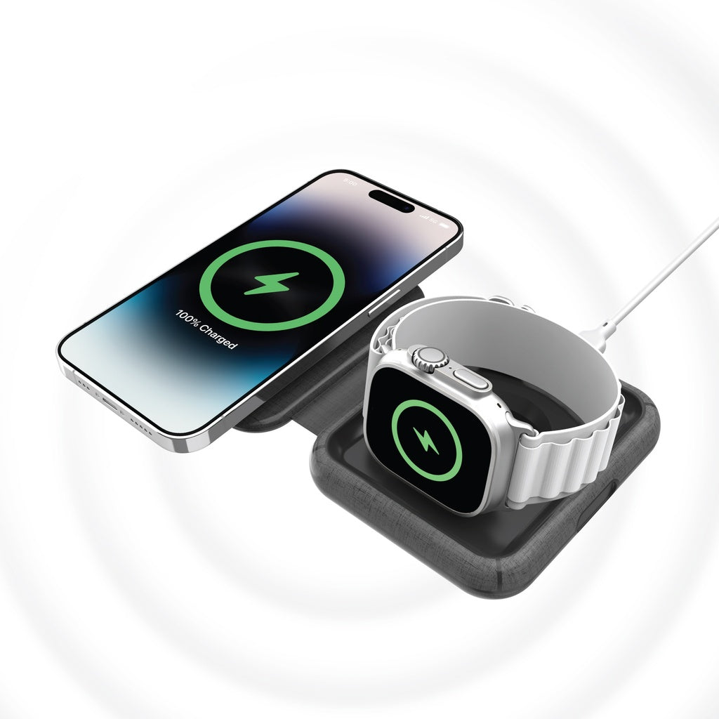 MOMAX Q.Mag Go 20W 2‑in‑1 MagSafe Wireless Charger