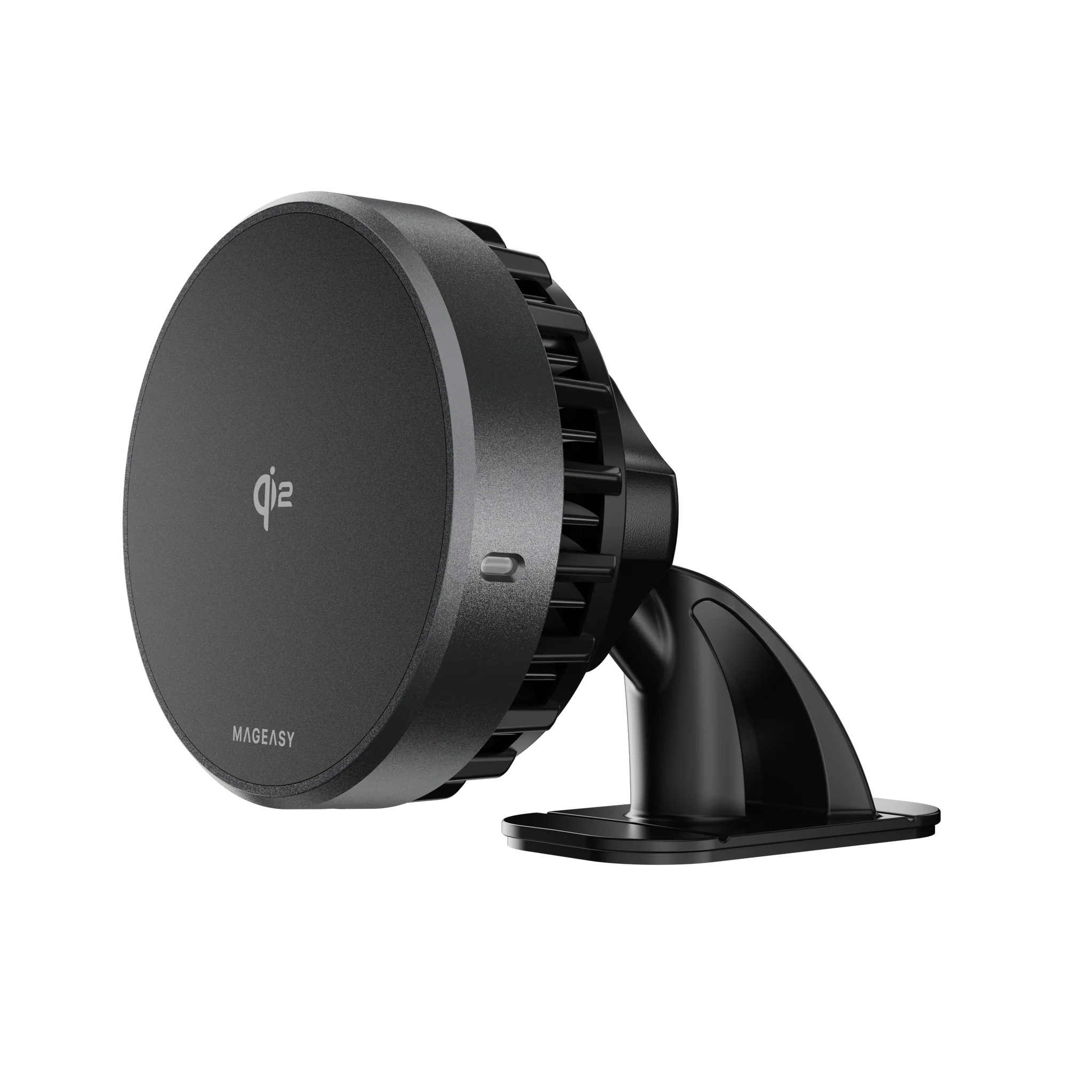 MagEasy MagMount Smart Cooling Car Charger – Qi2, 15W Fast Wireless Charging, Space Gray