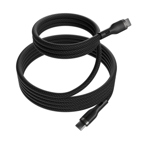 MagEasy Cable – USB‑C to USB‑C, Fast Charging & Sync, 240W, 2m, Black, Braided