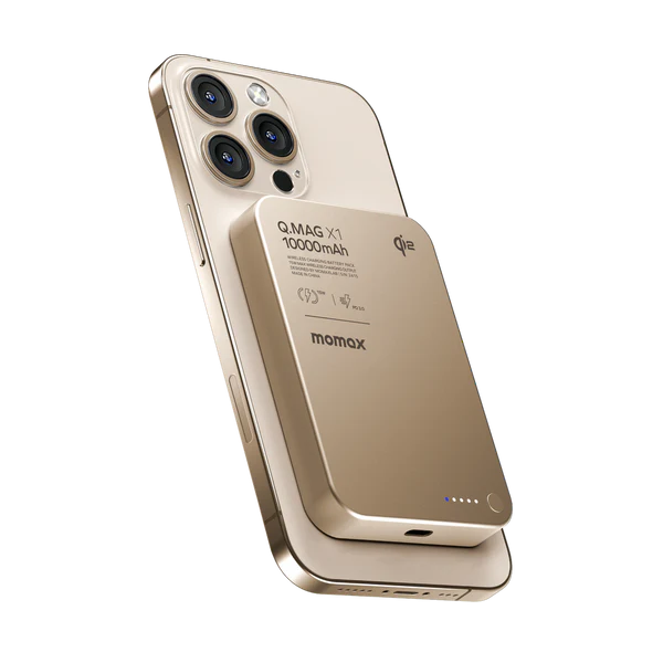 MOMAX Q.Mag X1 Qi2 Gen2 10000mAh 15W MagSafe Wireless Power Bank (Rose Gold)