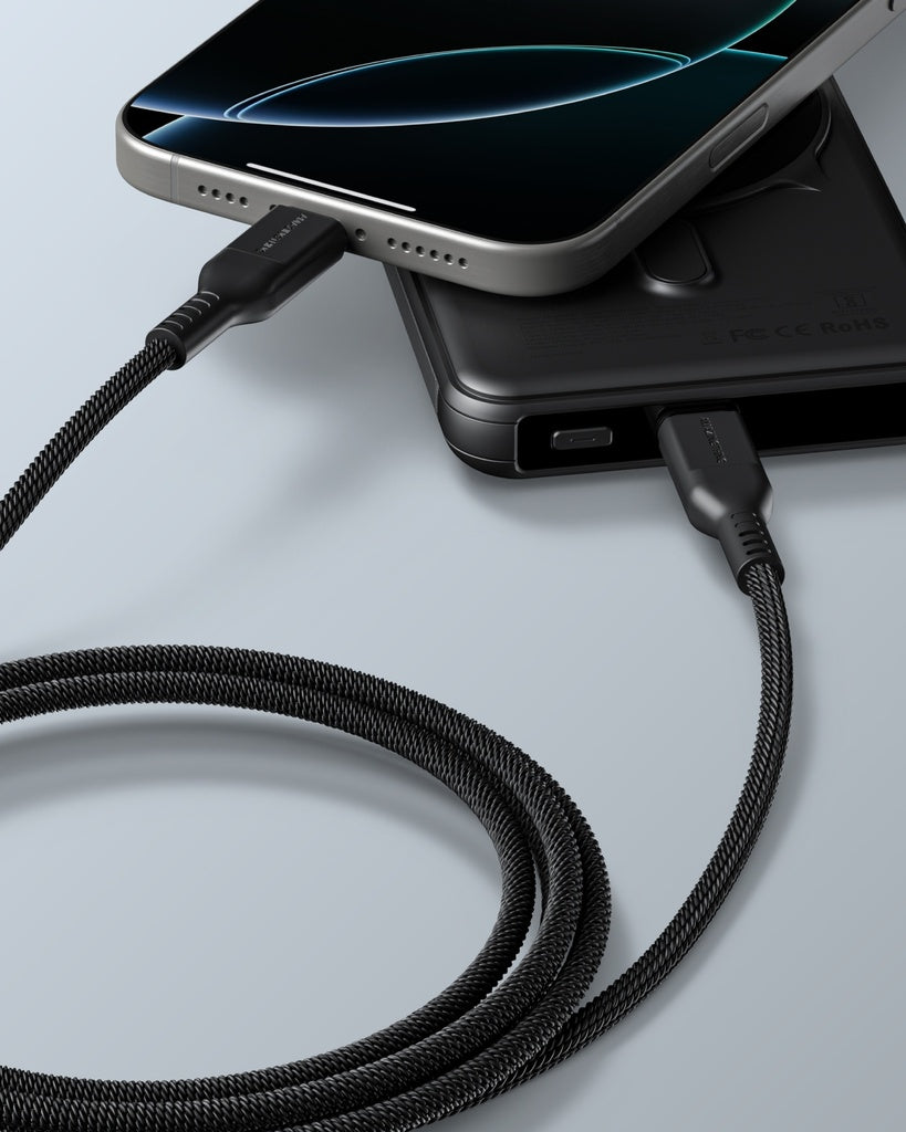 AmazingThing AT Thunder Pro 7X Type‑C to Type‑C Cable – (2m Black)