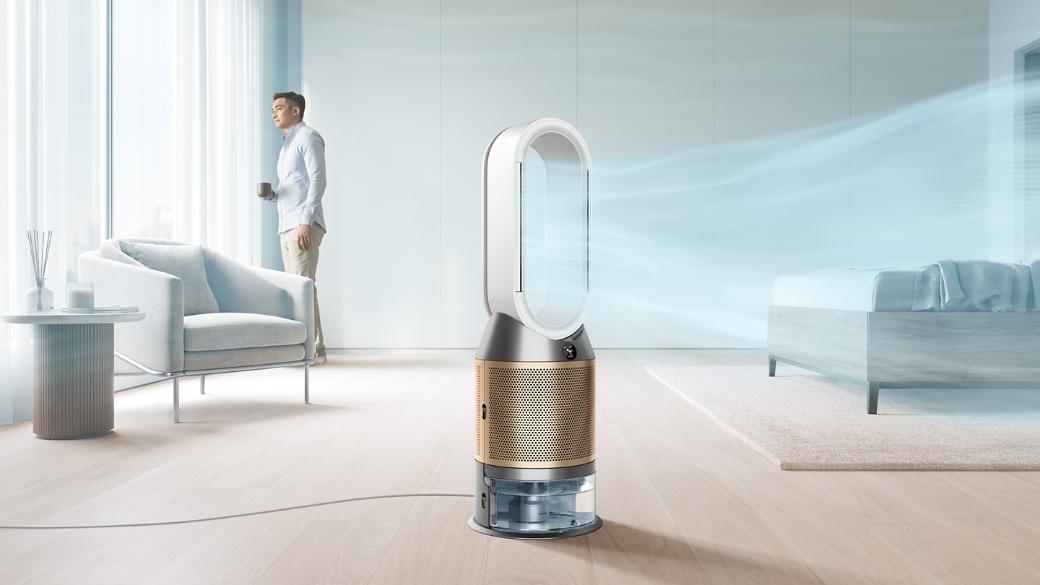Dyson PH05 358K + K‑Carbon Filter – SA/AE/LB/QA/KW – White/Gold