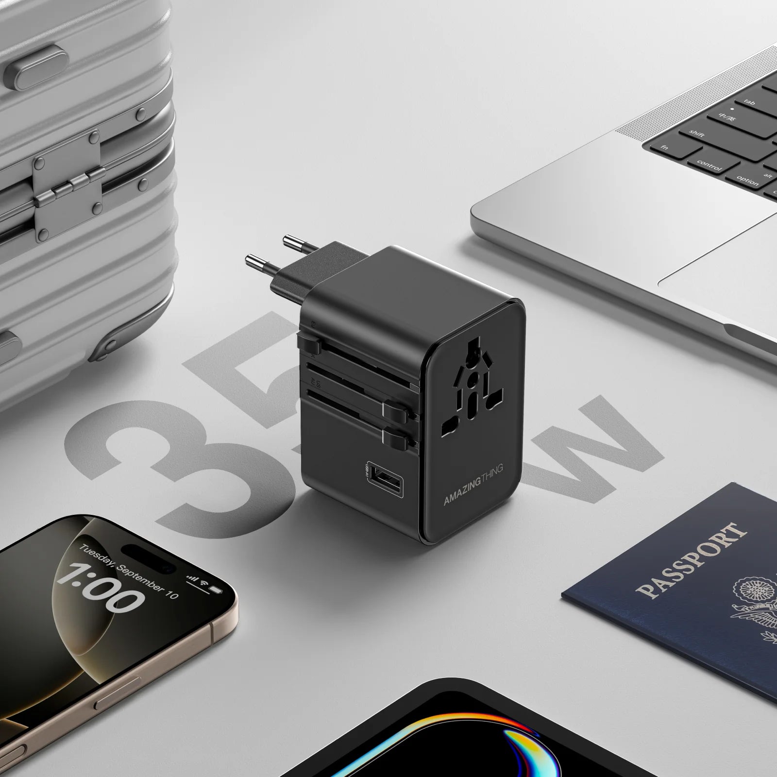 AMAZINGTHING Explorer 70+ PD3.0/GaN Travel Charger – 70W