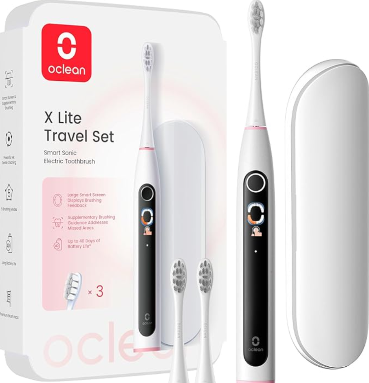 Oclean X Lite Smart Sonic Electric Toothbrush Travel Set