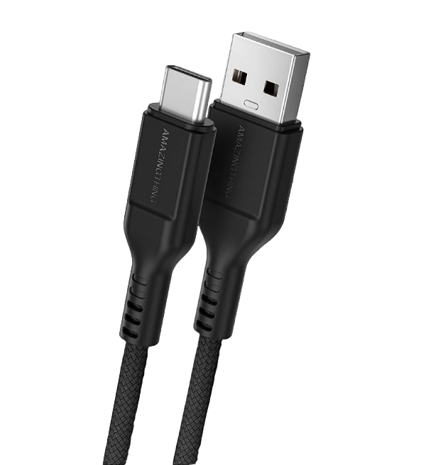 AmazingThing Thunder Pro 7X Type‑C to USB‑A Cable – (1.2m Black)
