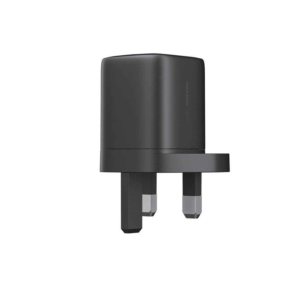 AmazingThing Thunder GaN 33W Dual‑Port Charger (USB‑C + USB‑A, PD 3.0, Compact Travel Design)