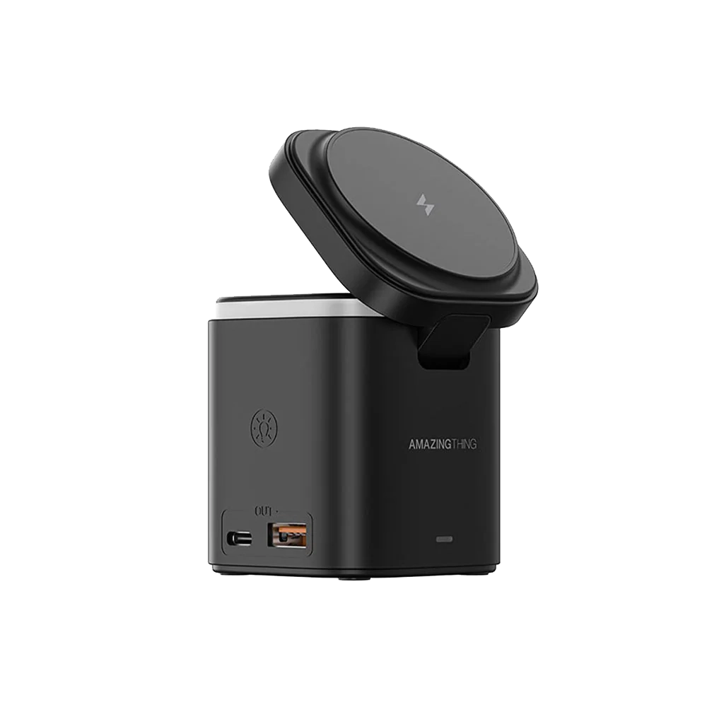 AmazingThing Thunder Pro Mag 5‑in‑1 PD55W Charging Station (Black)