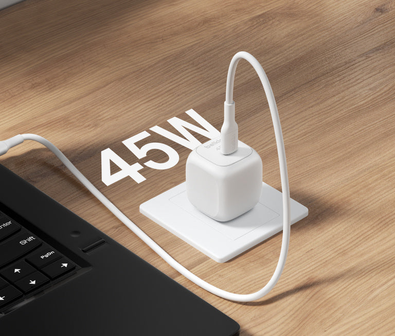 Belkin BoostCharge 45W USB-C Wall Charger + 1M USB-C to USB-C Cable