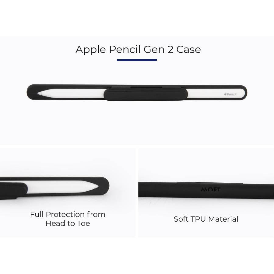 MOFT Apple Pencil Case – Black (MD004‑1‑Pen2case‑BK), Protective Magnetic Storage for Apple Pencil (2nd Gen)