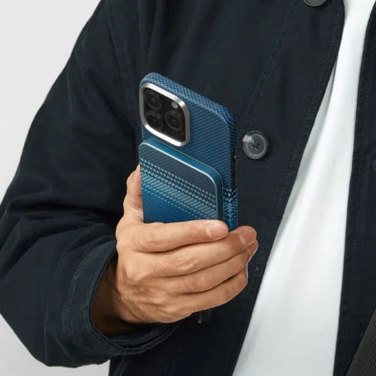 PITAKA Aramid Fiber Magnetic Power Bank Qi2 – 5000mAh, Moonrise Edition, MagSafe Compatible, 15W Wireless Charging