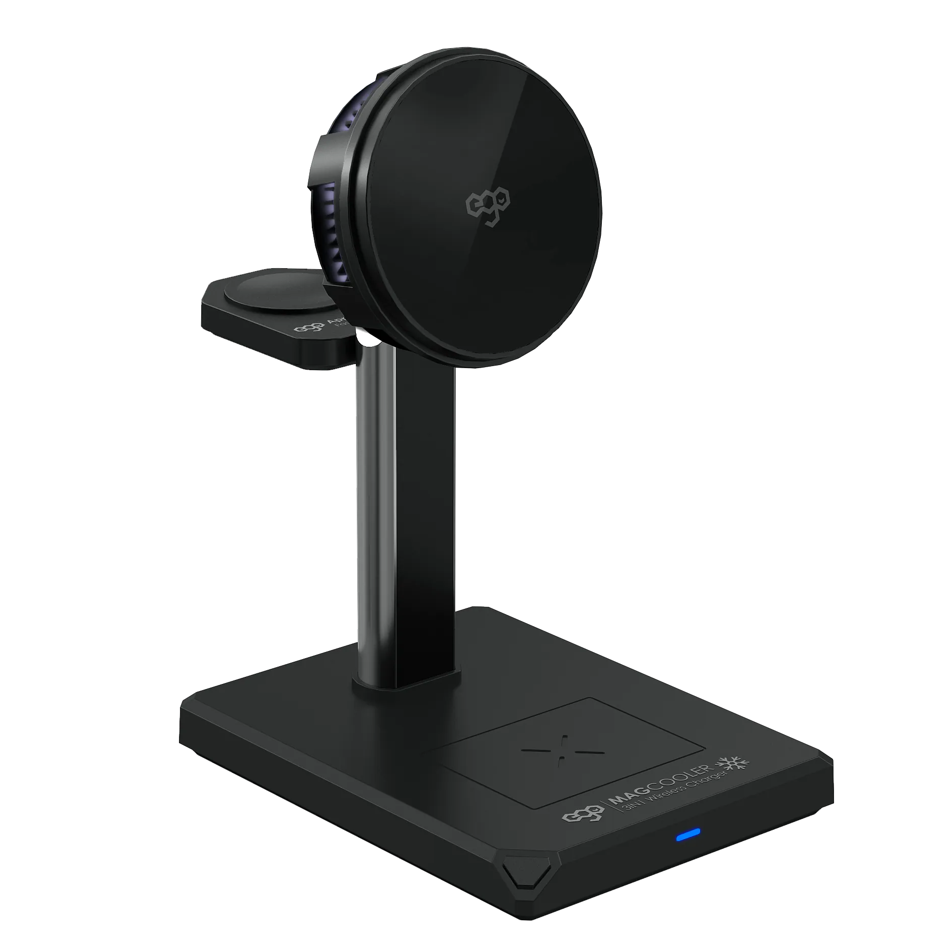 EGO MagCooler 3‑in‑1 Semiconductor Wireless Charger – Black