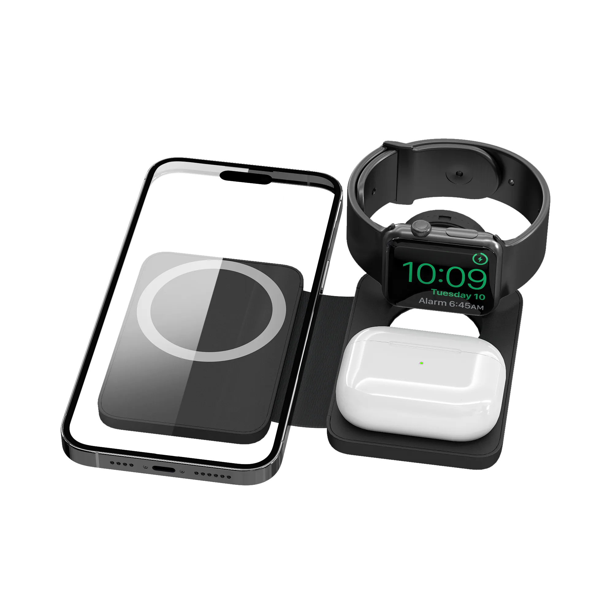 EGO 3‑in‑1 MagPad2 MagSafe Charger – Black