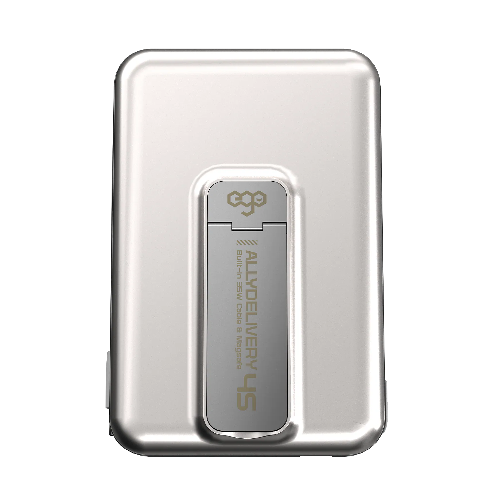 EGO AllyDelivery 4S @MagSafe 10000mAh 6‑in‑1 Power Bank – Silver